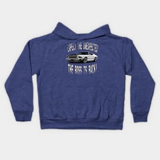 The Boss is Back! (distressed) Kids Hoodie